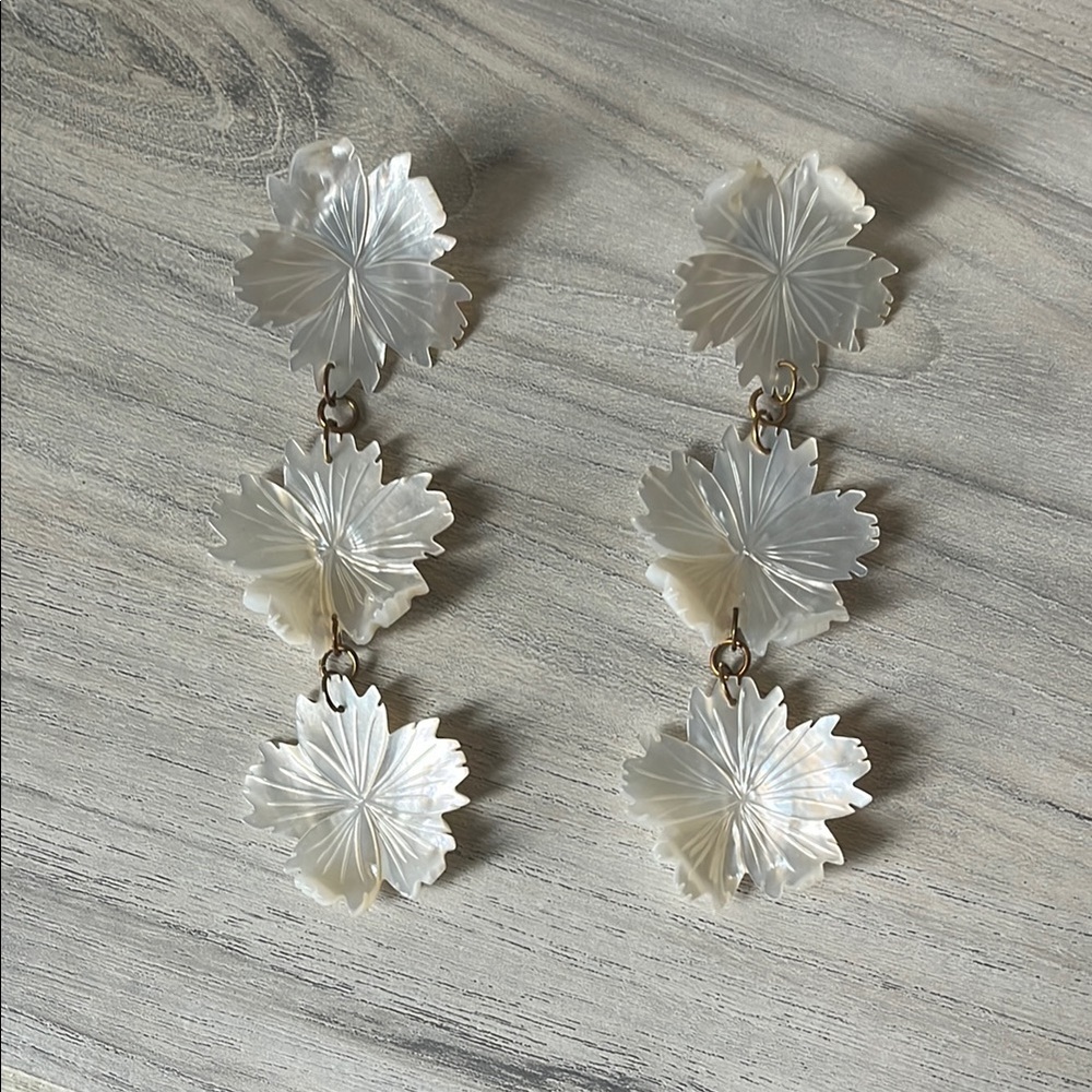 Vivian Drew Floral Drop Earrings